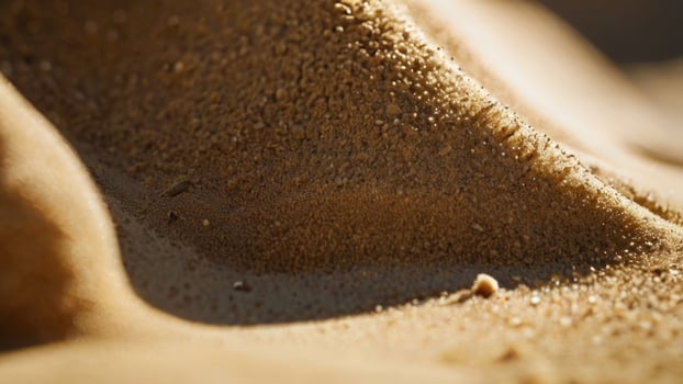 a close up of a sand dune of the desert photo