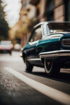 classic car on the street photo