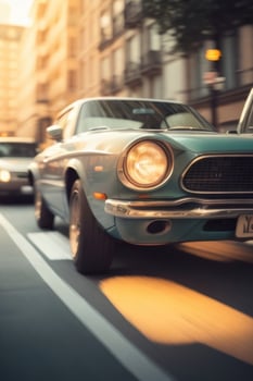 classic car on the street photo