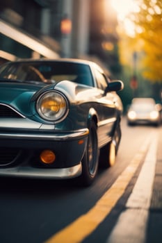 classic car on the street photo