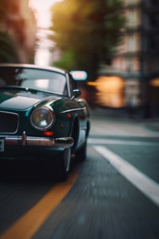 classic car on the street photo