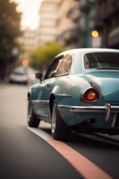 classic car on the street photo