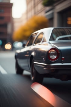 classic car on the street photo