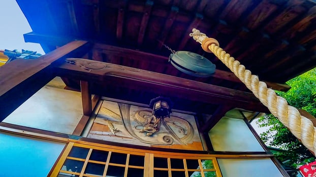 A temple in a hidden location. A temple in Hatsudai, Shibuya Ward, Tokyo, Japan. This is a separate temple of Rurizan Yakuoin Ioji Temple photo