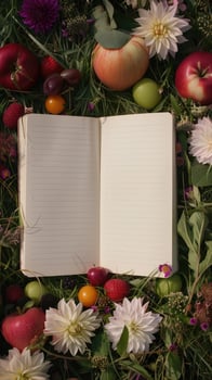 AI generated white empty paper invitation mockup photo