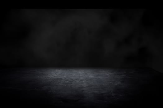 Mysterious Mist Enhances Dark Concentrate Floor Texture. photo