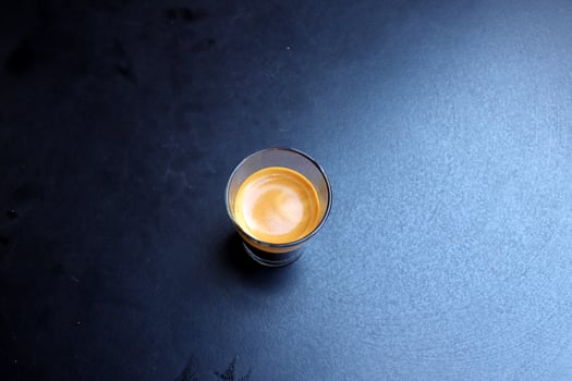 A cup of hot aromatic coffee. illustration . photo