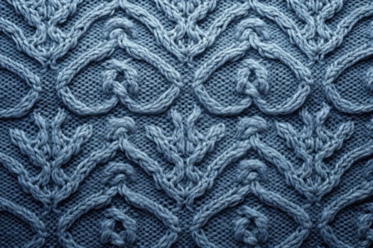 AI generated Stylish Blue sweater pattern. Generate Ai photo