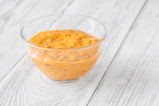 Bowl of burger sauce photo