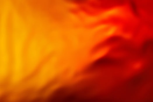 Vibrant Orange Abstract Fusion, Water and Oil Convergence. photo