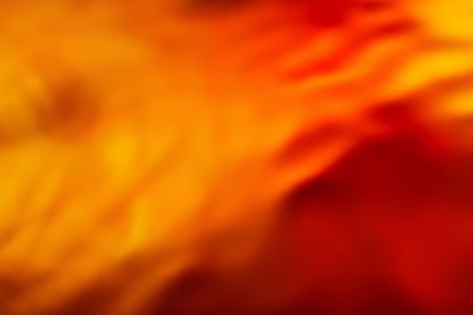 Vibrant Orange Abstract Fusion, Water and Oil Convergence. photo