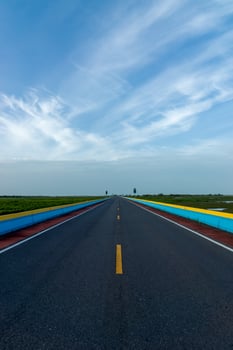 Empty road with sky photo