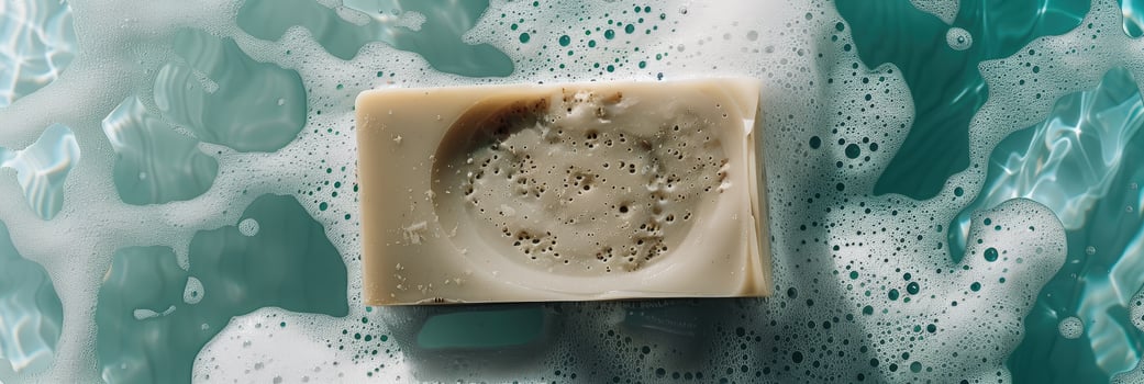 Floating Exfoliating Soap Bar in the Sea photo