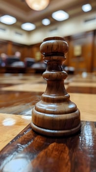 AI generated Jury selection insights, lawyers keen observation, courtroom chess photo