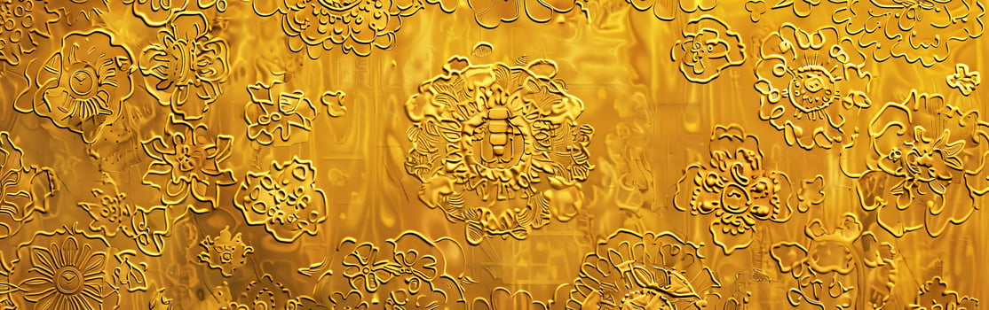 Intricate Gold Wall Design photo