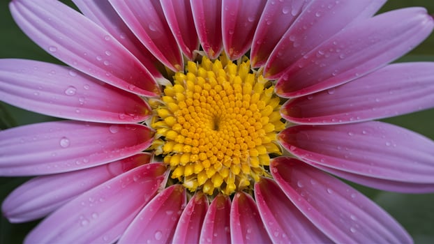AI generated StockPhoto Artistic motion background with flower water drops, closeup photo