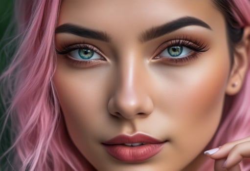 A Portrait Of Breathtakingly Gorgeous, Exotic, Beautiful Woman. photo