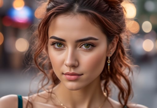 A Portrait Of Breathtakingly Gorgeous, Exotic, Beautiful Woman. photo