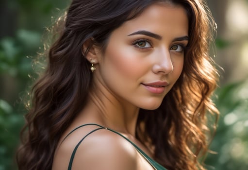 A Portrait Of Breathtakingly Gorgeous, Exotic, Beautiful Woman. photo