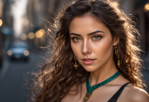 A Portrait Of Breathtakingly Gorgeous, Exotic, Beautiful Woman. photo