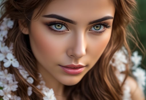 A Portrait Of Breathtakingly Gorgeous, Exotic, Beautiful Woman. photo