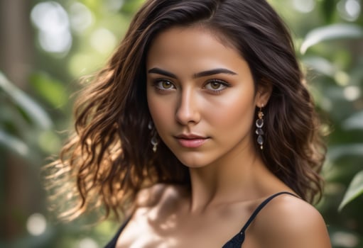 A Portrait Of Breathtakingly Gorgeous, Exotic, Beautiful Woman. photo