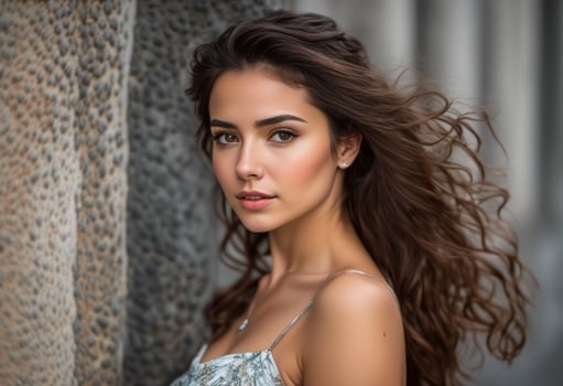 A Portrait Of Breathtakingly Gorgeous, Exotic, Beautiful Woman. photo