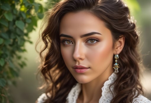 A Portrait Of Breathtakingly Gorgeous, Exotic, Beautiful Woman. photo