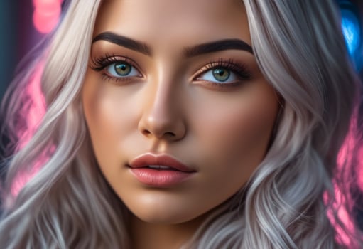 A Portrait Of Breathtakingly Gorgeous, Exotic, Beautiful Woman. photo