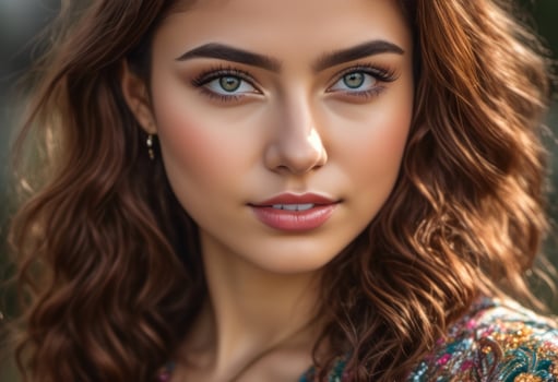 A Portrait Of Breathtakingly Gorgeous, Exotic, Beautiful Woman. photo