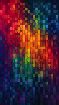 AI Generated Vivid modern colorful background with rainbow shapes. Generative AI photo