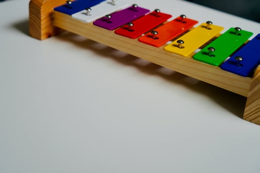 musical toy rainbow colors photo