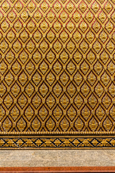 The Thai National Art In the old temple photo