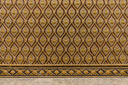 The Thai National Art In the old temple photo
