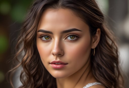 A Portrait Of Breathtakingly Gorgeous, Exotic, Beautiful Woman. photo