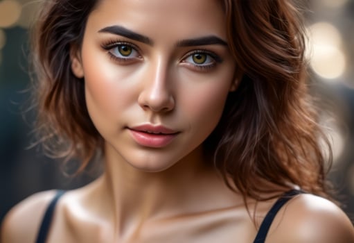 A Portrait Of Breathtakingly Gorgeous, Exotic, Beautiful Woman. photo