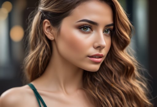 A Portrait Of Breathtakingly Gorgeous, Exotic, Beautiful Woman. photo