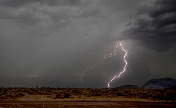 Zion Country Utah Lightning photo