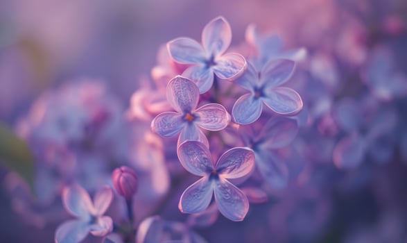 Close-up of lilac blossoms in a garden photo