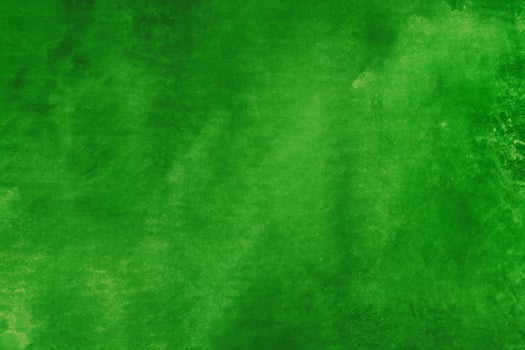 Vibrant Green Watercolor Abstract, Textured Design on White Background. photo