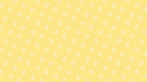 Rows of white triangular silhouettes rotating on changing color background. Motion. Geometric symmetrical pattern with same size triangles moving on gradient backdrop. photo