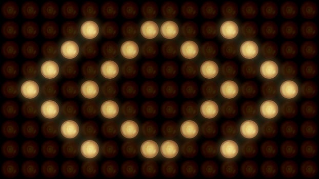 Electric lamps, color abstraction, loop, rombus. Rombus modern virtual led animation background photo