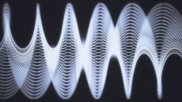 Animated background of lines and shapes. Fluctuations of lanes in motion photo