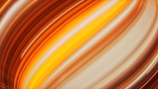 Abstract visualization of the energy moving through cables of an orange color. Animation. Electric circuit fiber of bending wires, concept of the internet. photo