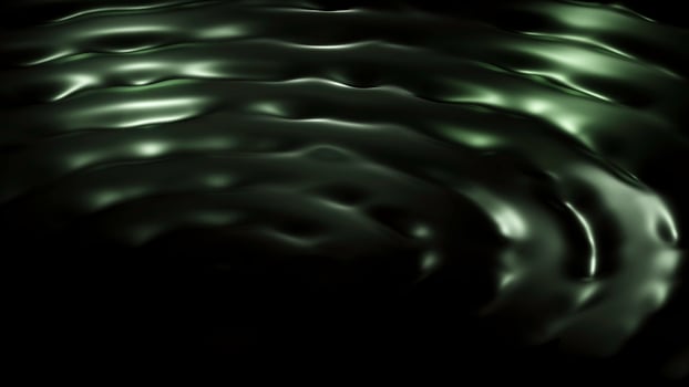 Moving 3d ripples on surface of liquid in dark. Design. Circular waves on surface of liquid in dark space. 3D circular waves with ripples of liquid photo