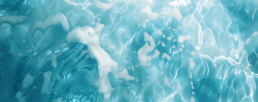 light blue water texture, close up, top view, in the pool photo