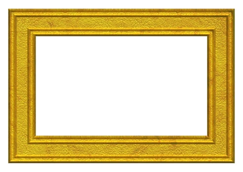 Blank wall hanging rectangular wooden picture and photo frame