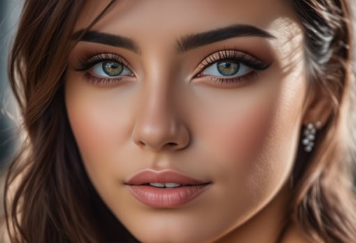 A Portrait Of Breathtakingly Gorgeous, Exotic, Beautiful Woman. photo