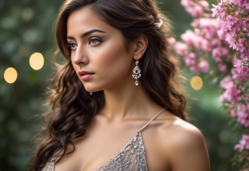 A Portrait Of Breathtakingly Gorgeous, Exotic, Beautiful Woman. photo
