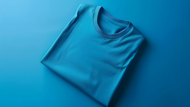 Blue design and branding shirt mockup , photo